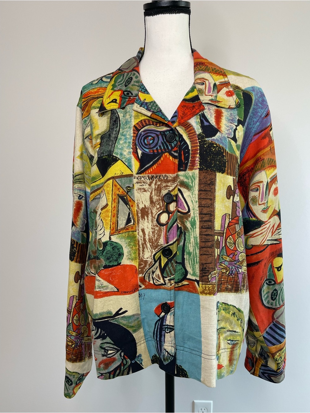 Ultimate Philadelphia PA size large  blazer jacket art to wear abstract Picasso